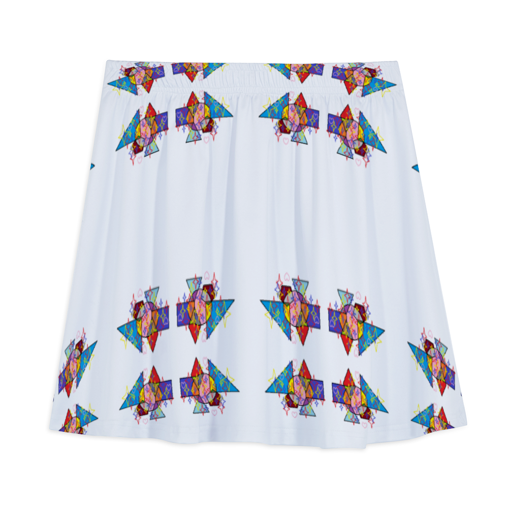 Amoredic Diamond Print A-line Mini Skirt