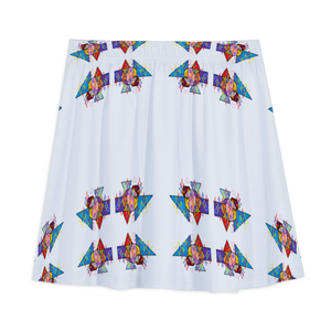 Amoredic Diamond Print A-line Mini Skirt