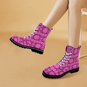 Round Toe Boots Fashion Unisex All Over Print Shoes