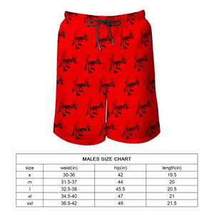 Men's Amoredic Scarlet Swim Trunks