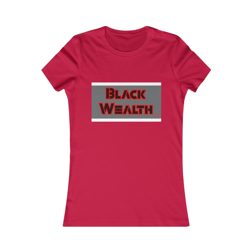 Black Wealth Ladies T-shirt