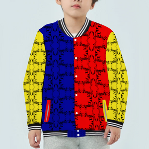 Amoredic Maestro Colorz Thin Japanese Terry Kids Baseball Jacket