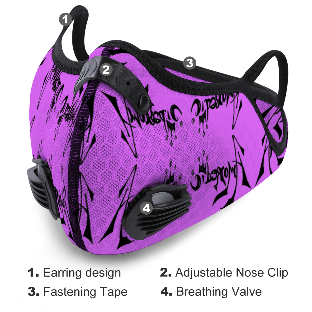 Purple Rain Outdoor Protective Mask