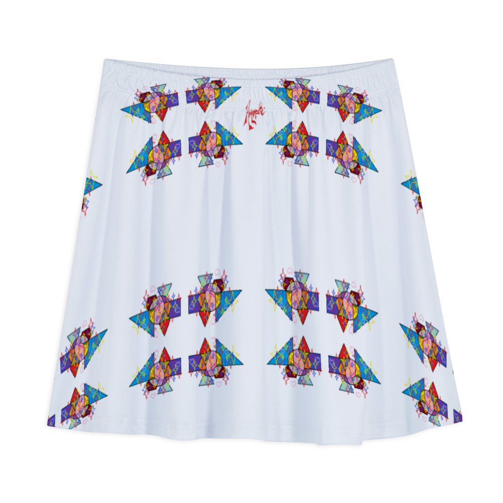 Amoredic Diamond Print A-line Mini Skirt