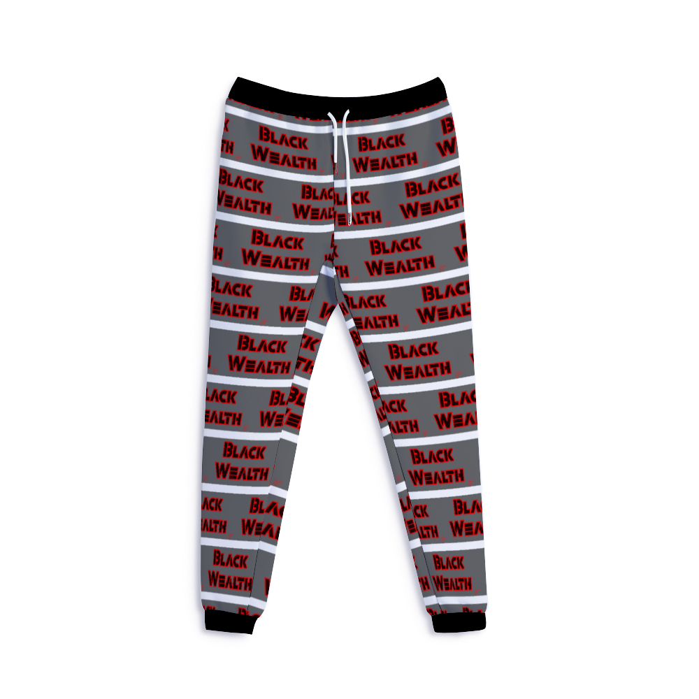 Amoredic Black Wealth Jogger Pants