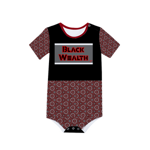 Black Wealth Short Sleeve Romper