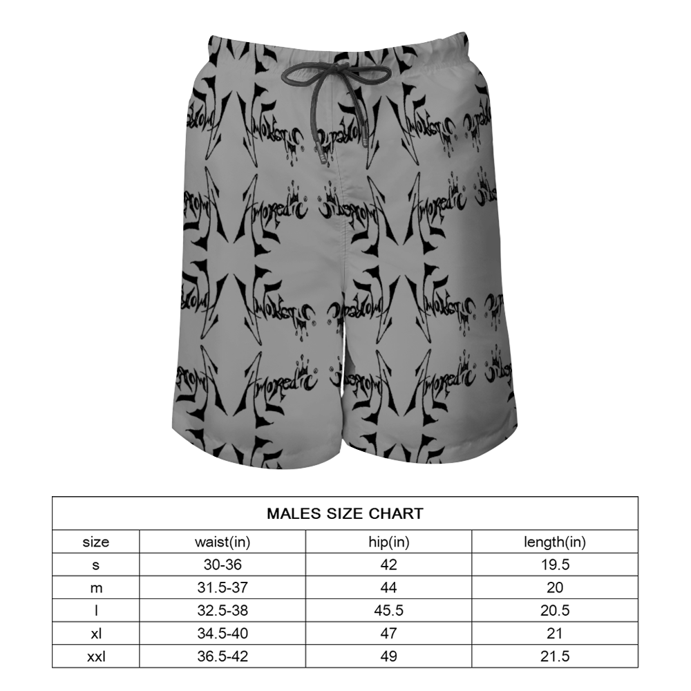 Amoredic Zaddy Grey Swim Trunks