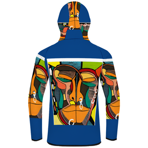 Amoredic Bemba Print Full Zip Hoodie